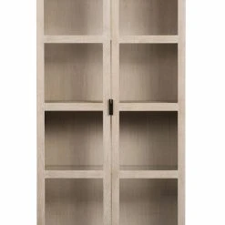 Rowico Everett Vitriini 95x41x195 Cm Valkopesty Tammi -Veke Myymälä Rowico everett vitriini 95x41x195 valkopesty tammi