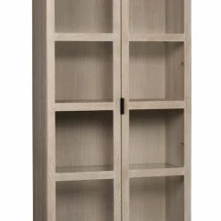 Rowico Everett Vitriini 95x41x195 Cm Valkopesty Tammi -Veke Myymälä Rowico everett vitriini 95x41x195 valkopesty tammi 2