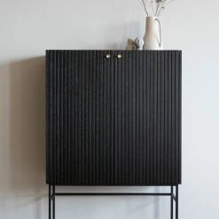 Rowico Halifax Kaappi 100x40x140 Cm Musta 12 Rowico Halifax Kaappi 100x40x140 Cm Musta -Veke Myymälä Rowico halifax kaappi