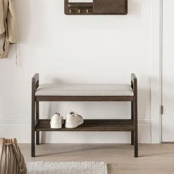 Rowico Inverness Eteispenkki Kenkätelineellä Ruskea/beige -Veke Myymälä Rowico inverness penkki 75x40 ruskea beige miljoo 5