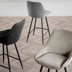 Rowico Sierra Baarituoli Tummanharmaa/musta -Veke Myymälä Rowico sierra baarituoli tummanharmaa musta 8