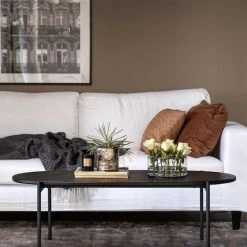 Rowico Skye Ovaali Sohvapöytä 120x60 Musta/musta -Veke Myymälä Rowico skye ovaali sohvapoyta 120x60 cm musta tammi 4