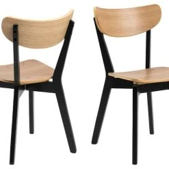 Ei Brändiä Roxby Tuoli Tammi/musta -Veke Myymälä Roxby tuoli tammimusta