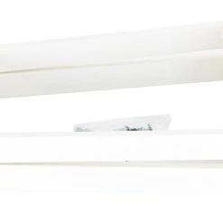 Veke Ruokapöydän Kapenevat Metallijalat Valkoinen