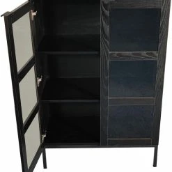 Tenstar Siera Korkea Vitriini 80x40x120 Cm Musta 11 Tenstar Siera Korkea Vitriini 80x40x120 Cm Musta -Veke Myymälä Siera lasiovikaappi korkea musta3