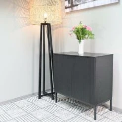 Tenstar Siera Matala Kaappi 80x40x80 Cm Musta -Veke Myymälä Siera ovikaappi matala musta8