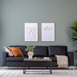 Veke Toronto 3-istuttava Sohva Musta Madryt Noir 910 PU-keinonahka, Metallijalat