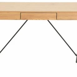 Veke Aarni Työpöytä X-jalalla Tammi/musta -Veke Myymälä Veke Aarni tyopoyta x jalalla tammi musta 0 1