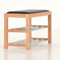 Veke Arki Eteispenkki Kenkätelineellä Tammi/musta 12 Veke Arki Eteispenkki Kenkätelineellä Tammi/musta -Veke Myymälä Veke Arki eteispenkki kenkatelineella tammi musta 3 0