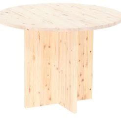 Veke Havu Pyöreä Ruokapöytä Ø100 Cm Puuvalmis