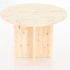 Veke Havu Pyöreä Ruokapöytä Ø100 Cm Puuvalmis -Veke Myymälä Veke Havu pyorea ruokapoyta O100 cm puuvalmis 4 2