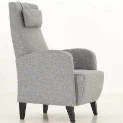 Veke Henrik Nojatuoli Vaaleanharmaa Surprise 25T6 Wenge Jalat -Veke Myymälä Veke Henrik nojatuoli vaaleanharmaa Surprise 25T6 wenge jalat 3 0