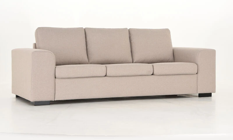 Veke Joel 3-istuttava Sohva Hiekka Malmo New 08 Kangas Wenge Jalat