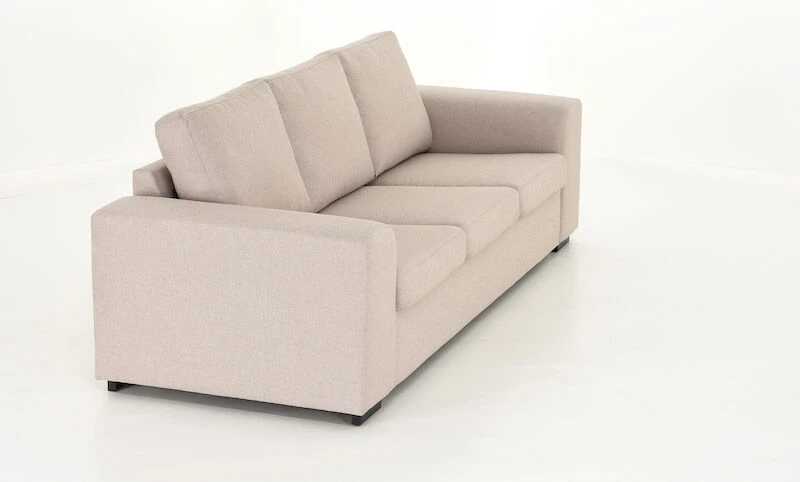 Veke Joel 3-istuttava Sohva Hiekka Malmo New 08 Kangas Wenge Jalat - Image 4