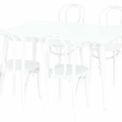 Veke Kaarna-Skara 4-hengen Ruokailuryhmä Valkoinen -Veke Myymälä Veke Kaarna Skara 4 hengen ruokailuryhma valkoinen 1 1