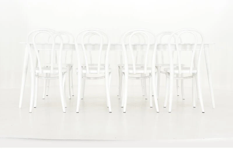 Veke Kaarna-Skara 8-hengen Ruokailuryhmä Valkoinen 7 Veke Kaarna-Skara 8-hengen Ruokailuryhmä Valkoinen - Image 5