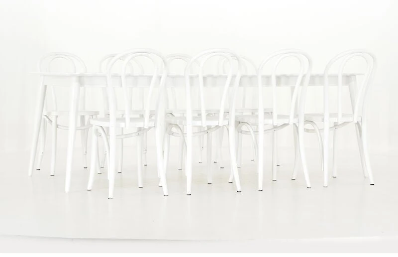 Veke Kaarna-Skara 8-hengen Ruokailuryhmä Valkoinen 6 Veke Kaarna-Skara 8-hengen Ruokailuryhmä Valkoinen - Image 4