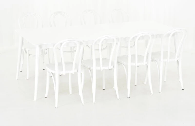 Veke Kaarna-Skara 8-hengen Ruokailuryhmä Valkoinen 8 Veke Kaarna-Skara 8-hengen Ruokailuryhmä Valkoinen - Image 6