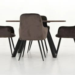 Veke, House Nordic Kaiku-Harbo 4-hengen Pyöreä Ruokailuryhmä Mustavahattu Tammi/musta/ruskea -Veke Myymälä Veke Kaiku Harbo 4 hengen pyorea ruokailuryhma mustavahattu tammi musta ruskea 4 0