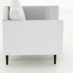 Veke Kajo Nojatuoli Vaaleanharmaa Ronda 80, Mustat Jalat -Veke Myymälä Veke Kajo nojatuoli vaaleanharmaa Ronda 80 mustat jalat 4 2