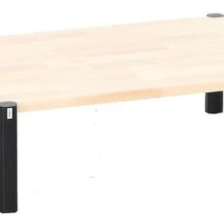 Veke Koivu Ovaali Sohvapöytä 122x51x23 Cm Luonnonväri/musta -Veke Myymälä Veke Koivu ovaali sohvapoyta 122x51x23 cm luonnonvari musta 1 1