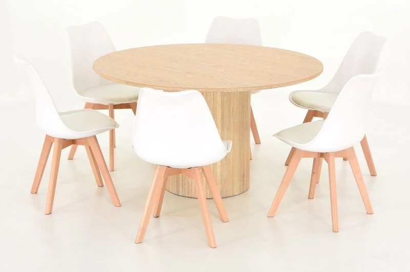 Veke Korpi-Salla Pyöreä 6-hengen Ruokailuryhmä Valkopesty/valkoinen/luonnonväri 7 Veke Korpi-Salla Pyöreä 6-hengen Ruokailuryhmä Valkopesty/valkoinen/luonnonväri - Image 5