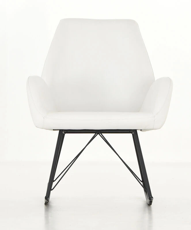 Veke Laine Keinutuoli Valkoinen PU-keinonahka 6 Veke Laine Keinutuoli Valkoinen PU-keinonahka - Image 4