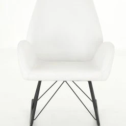 Veke Laine Keinutuoli Valkoinen PU-keinonahka 10 Veke Laine Keinutuoli Valkoinen PU-keinonahka -Veke Myymälä Veke Laine keinutuoli valkoinen PU keinonahka 0 1