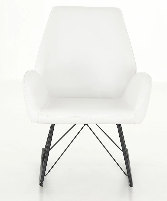 Veke Laine Keinutuoli Valkoinen PU-keinonahka 5 Veke Laine Keinutuoli Valkoinen PU-keinonahka - Image 3