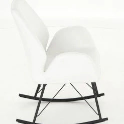 Veke Laine Keinutuoli Valkoinen PU-keinonahka 13 Veke Laine Keinutuoli Valkoinen PU-keinonahka -Veke Myymälä Veke Laine keinutuoli valkoinen PU keinonahka 4 2