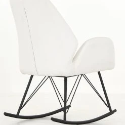 Veke Laine Keinutuoli Valkoinen PU-keinonahka 9 Veke Laine Keinutuoli Valkoinen PU-keinonahka -Veke Myymälä Veke Laine keinutuoli valkoinen PU keinonahka 6 0