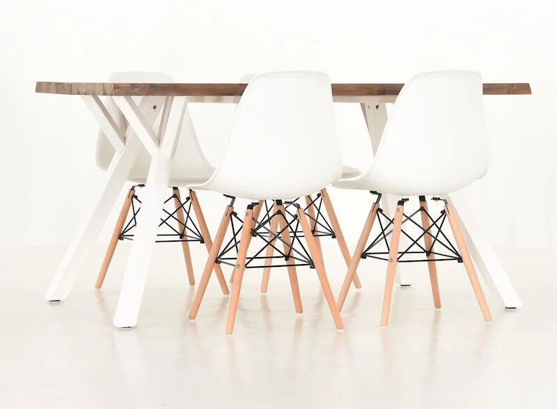 Veke Lana-Elea 4-hengen Ruokailuryhmä Antiikkipetsattu/valkoinen 5 Veke Lana-Elea 4-hengen Ruokailuryhmä Antiikkipetsattu/valkoinen - Image 3