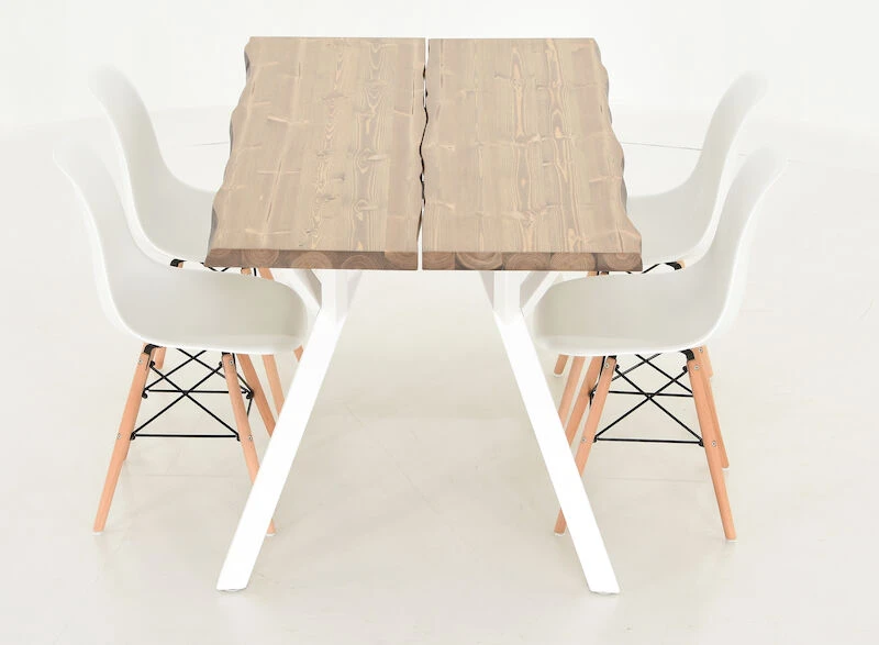 Veke Lana-Elea 4-hengen Ruokailuryhmä Antiikkipetsattu/valkoinen 8 Veke Lana-Elea 4-hengen Ruokailuryhmä Antiikkipetsattu/valkoinen - Image 6