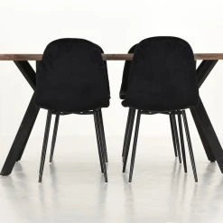 Veke Lana-Furia 4-hengen Ruokailuryhmä Antiikki/musta -Veke Myymälä Veke Lana Furia ruokailuryhma 4 hengen antiikki musta 0 0