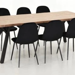 Veke Lana-Furia 6-hengen Ruokailuryhmä Antiikki/musta -Veke Myymälä Veke Lana Furia ruokailuryhma 6 hengen antiikki musta 1 1