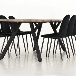 Veke Lana-Furia 6-hengen Ruokailuryhmä Antiikki/musta