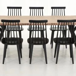 Veke Lana-Lotta 6-hengen Ruokailuryhmä, Musta/antiikkipetsattu -Veke Myymälä Veke Lana Lotta 6 hengen ruokailuryhma musta antiikkipetsattu 0 1