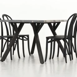 Veke Lana-Skara 4-hengen Ruokailuryhmä Savunharmaa/mus/musta -Veke Myymälä Veke Lana Skara 4 hengen ruokailuryhma savunharmaa mus musta 3 0