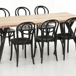 Veke Lana-Skara 6-hengen Ruokailuryhmä Antiikkipetsattu/mus/musta -Veke Myymälä Veke Lana Skara 6 hengen ruokailuryhma antiikkipetsattu mus musta 1 1