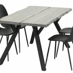 Veke Lana-Syli 4-hengen Ruokailuryhmä Musta/savunharmaa -Veke Myymälä Veke Lana Syli 4 hengen ruokailuryhma musta savunharmaa 3 1