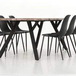 Veke Lana-Syli 6-hengen Ruokailuryhmä Musta/antiikkipetsattu -Veke Myymälä Veke Lana Syli 6 hengen ruokailuryhma musta antiikkipetsattu 3 0