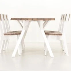 Veke Lana 6-hengen Ruokailuryhmä Antiikkipetsattu/valkoinen -Veke Myymälä Veke Lana ruokailuryhma 6 hengen antiikkipetsattu valkoinen 4 0