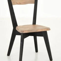 Veke Lana Tuoli Musta/antiikkipetsattu