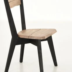 Veke Lana Tuoli Musta/antiikkipetsattu -Veke Myymälä Veke Lana tuoli musta antiikkipetsattu 3 1