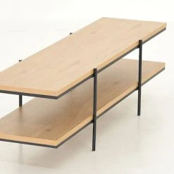 Veke Lankku Tv-taso Musta/luonnonväri -Veke Myymälä Veke Lankku tv taso musta luonnonvari 3 1