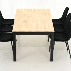 Veke Moona-Furia 6-hengen Ruokailuryhmä Koivu/musta/musta -Veke Myymälä Veke Moona Furia ruokailuryhma 6 hengen musta koivu musta 4 2