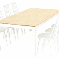 Veke Moona-Lotta 8-hengen Ruokailuryhmä Koivu/valkoinen