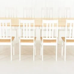 Veke Moona 8-hengen Ruokailuryhmä Valkoinen/koivu -Veke Myymälä Veke Moona 8 hengen ruokailuryhma valkoinen koivu 0 1