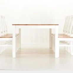 Veke Moona 8-hengen Ruokailuryhmä Valkoinen/koivu -Veke Myymälä Veke Moona 8 hengen ruokailuryhma valkoinen koivu 4 0