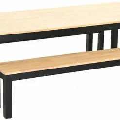 Veke Moona Ruokailuryhmä Penkeillä 8-hengen Koivu/musta -Veke Myymälä Veke Moona ruokailuryhma penkeilla 8 hengen musta koivu 1 1